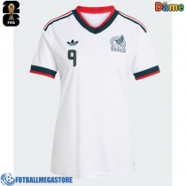Fotballdrakt Dame Mexico Raul Jimenez #9 Bortedrakt VM 2026 Kortermet